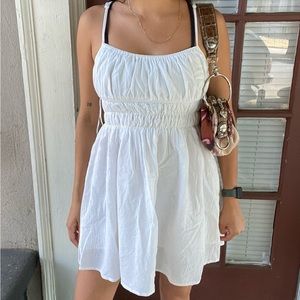 SOLD white flowy babydoll dress
